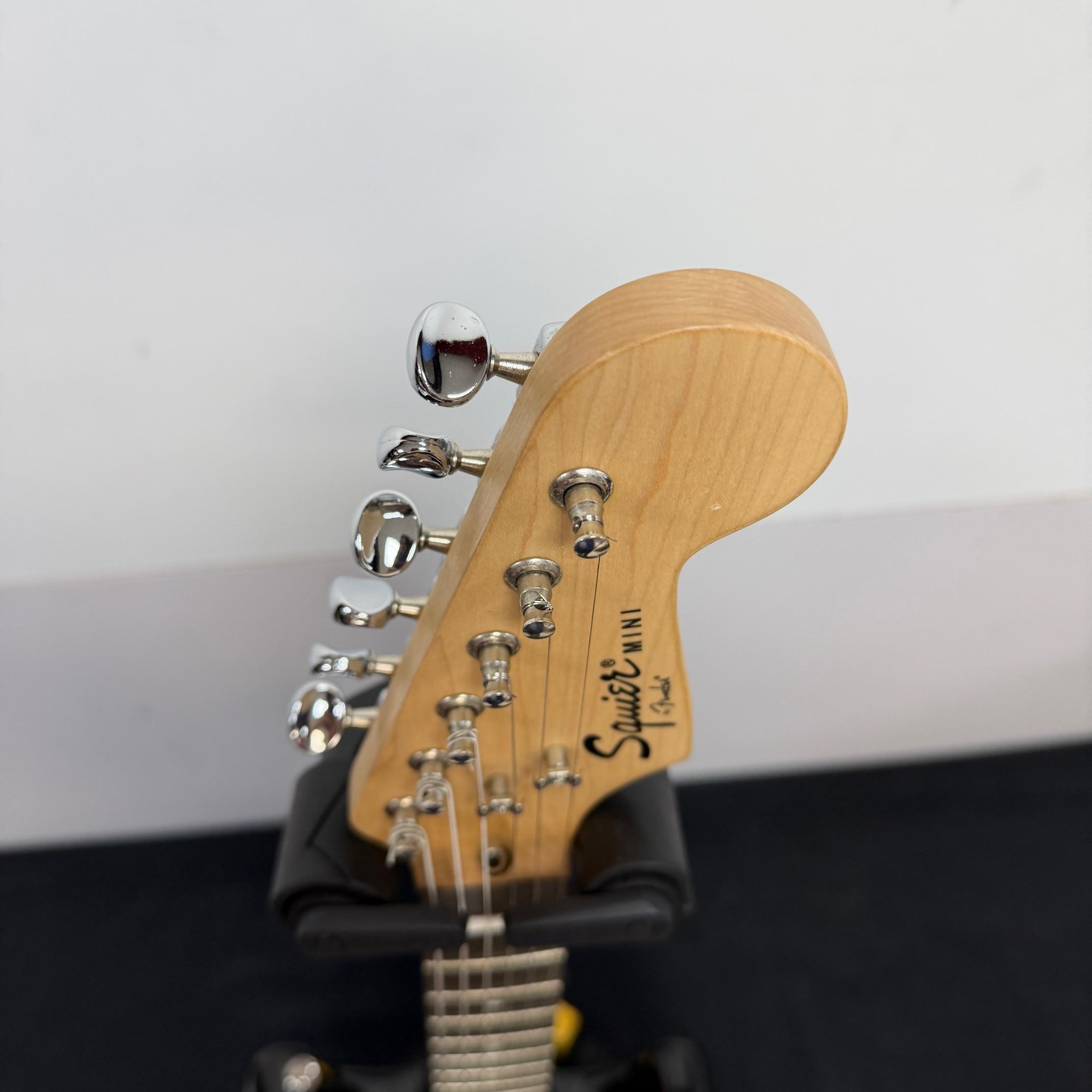 Used Squier Mini Strat Stratocaster Electric Guitar Black - Image 2
