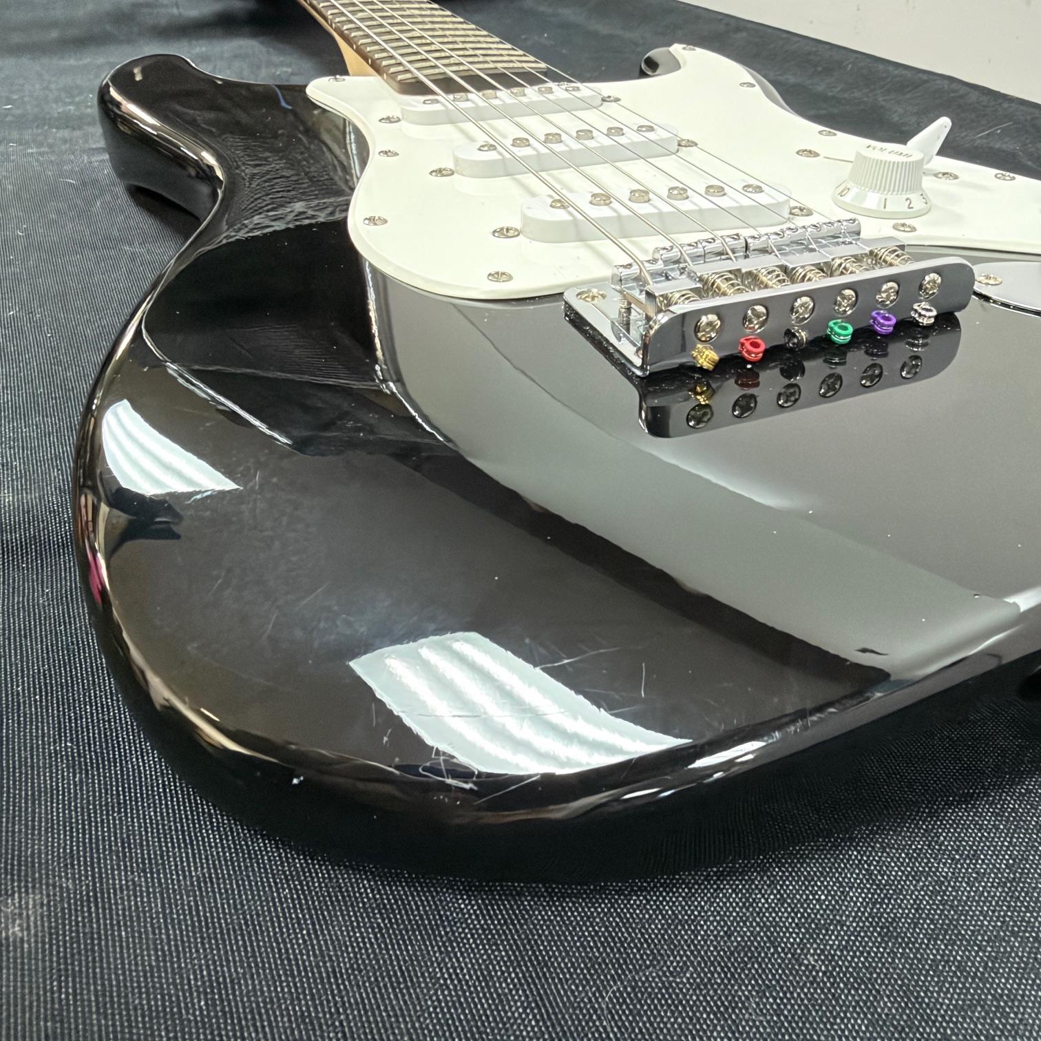 Used Squier Mini Strat Stratocaster Electric Guitar Black - Image 20
