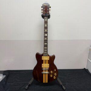 Vintage Antares Double Cutaway Electric Guitar Neck Through Body Matsumoku Samick Made in Japan 1970's