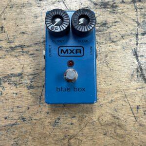 Used MXR M103 Blue Box Octave Fuzz Guitar Pedal 1995 - Present - Blue with Knob Covers