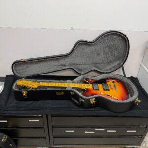 Used Fender Starcaster Semi-Hollow body Electric Guitar Maple Fingerboard Aged Cherry Burst with TKL Case 2013