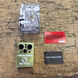 Used Dunlop Way Huge Green Rhino Overdrive MKIV Guitar Pedal with Original Box WHE207