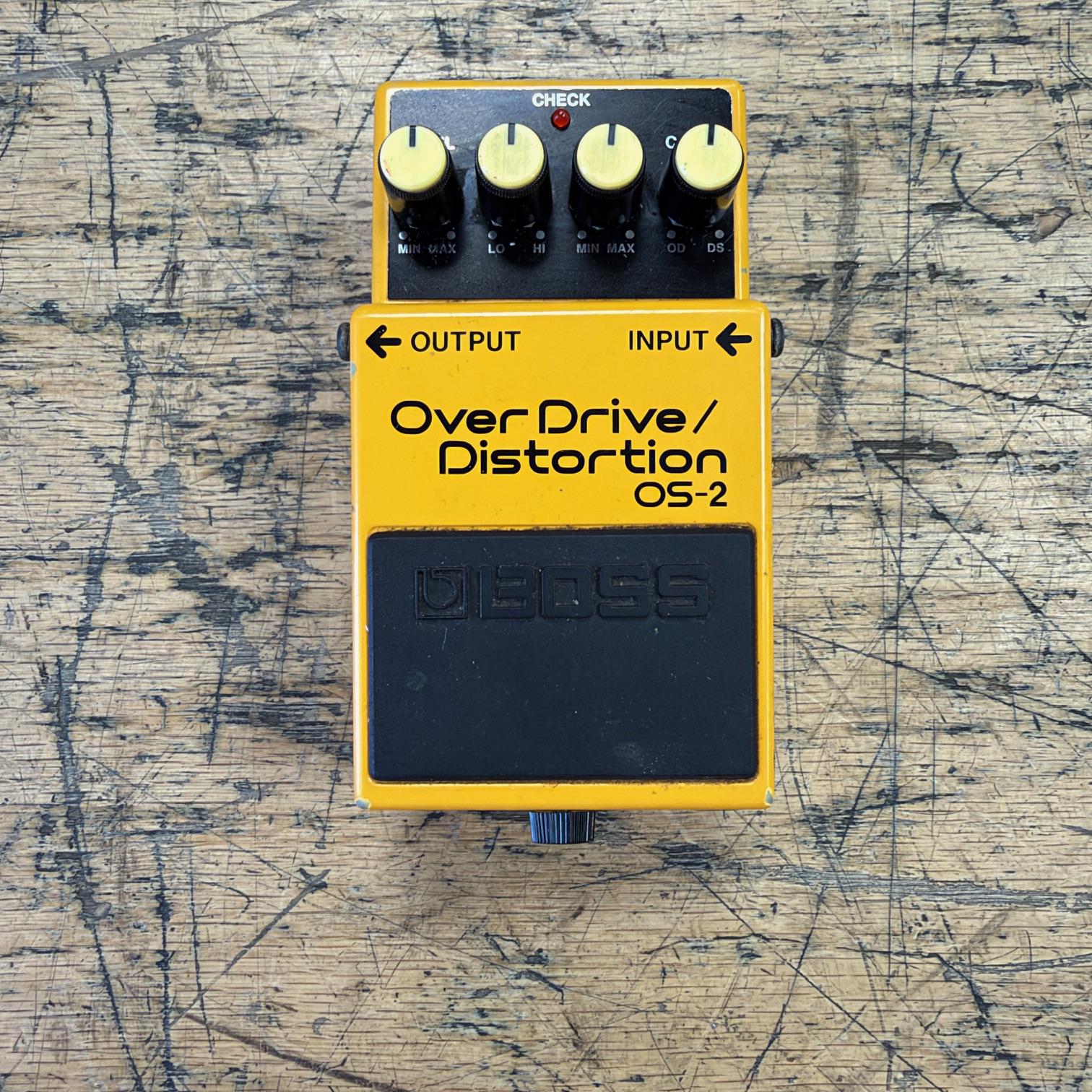 Used Boss OS-2 Overdrive Distortion Guitar Pedal