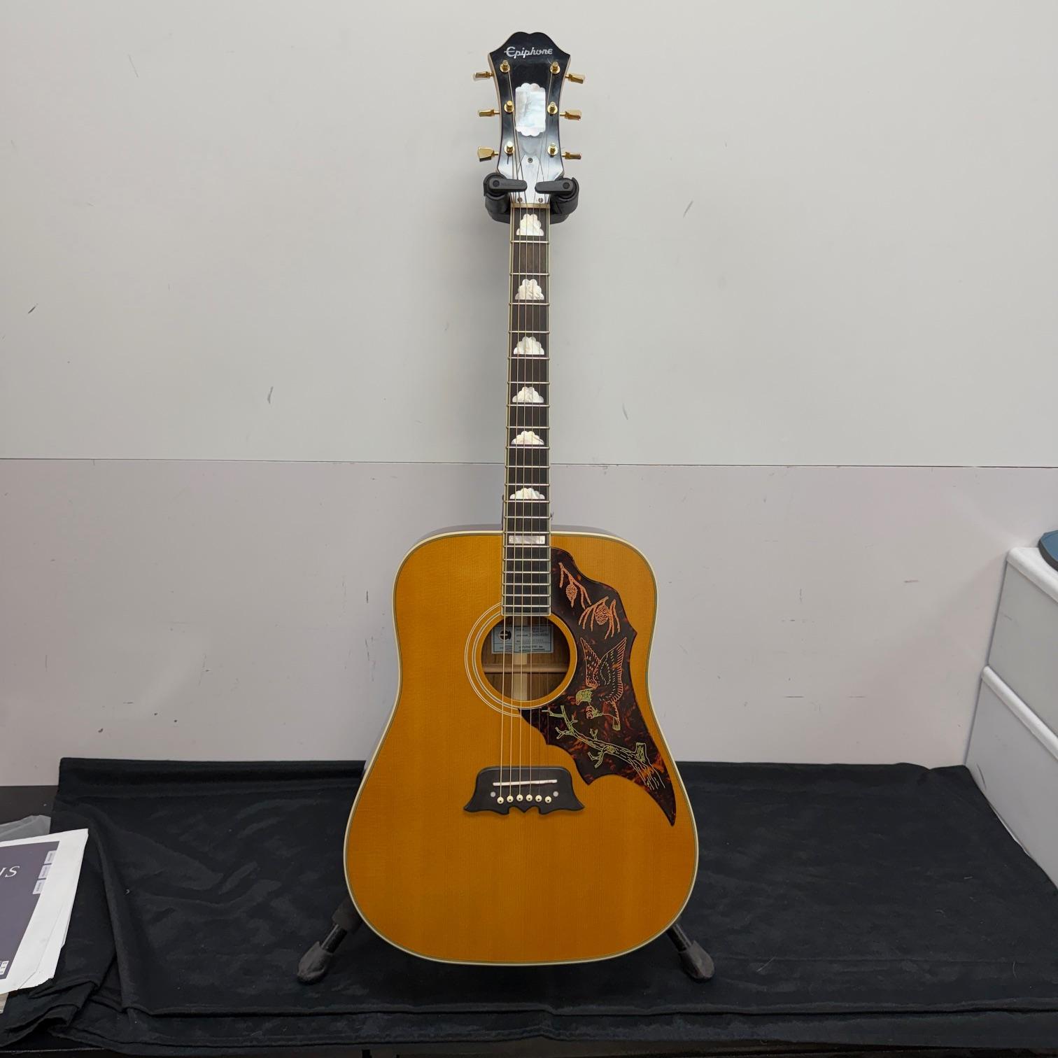 Used Epiphone FT120 Masterbilt Excellente Acoustic Guitar Made in the USA Antique Natural 2022